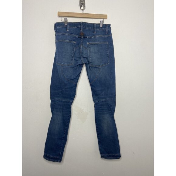G Star Raw 5620 3D Slim Jeans Mens 32X34  Blue Double Knee Un Denim - Picture 3 of 7